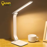 Desk Lamp Led Stepless Dimmable Touch Foldable Table Lamp 3 Color USB Chargeable Bedside Reading Eye Protection Night Light