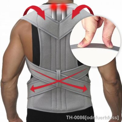 ✻◙ Correia de apoio da coluna dor nas costas do ombro cinta espartilho neopreno parte traseira corretor postura barra liga médica
