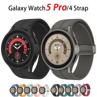 {TATLLr}สายรัดซิลิโคนอย่างเป็นทางการสำหรับ Samsung Galaxy Watch 4/5/5 Pro 40 44มม. 45มม. วงหัวเข็มขัดแม่เหล็กสำหรับ Samsung Watch 4คลาสสิก42 46มม