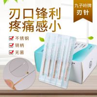 Jiuziling Brand Disposable Sterile Blade Needle Small Needle Knife Super Microneedle Wang Junqi Millimeter Needle 100 Pieces Acupuncture Blade