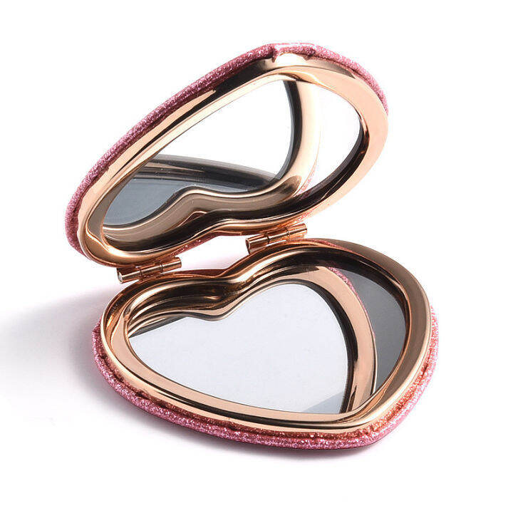 portable-folding-mirror-love-themed-compact-mirror-portable-round-mirror-foldable-makeup-mirror-student-makeup-mirror