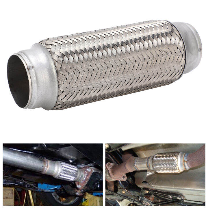 Exhaust Flexi Pipe Exhaust Flex Tube Stainless Steel Flexibile 2x8.0in