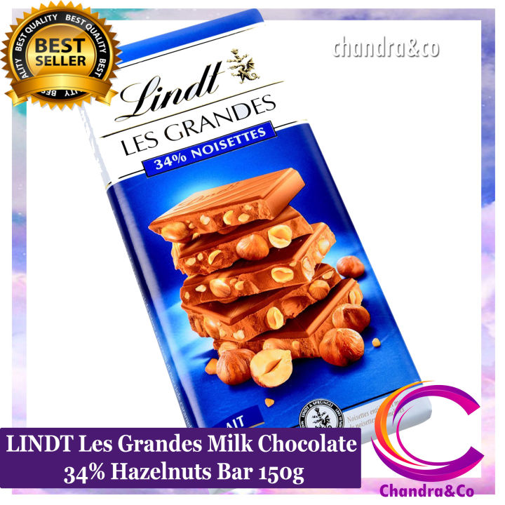 Lindt Les Grandes Milk Chocolate 34 Hazelnuts Bar 150g Lazada Ph 1127