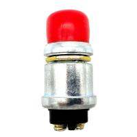 12V 50A Waterproof Switch Push Button Cars Boat Track Horn Engine Start Starter - Red Cap (WHS-1250-R) 2PCS