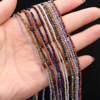 2mm Natural Stone Shiny Spinel Beads Small Faceted Quartzs Bead for Jewelry Making Diy Necklace Bracelet Accessories 15inch Cables