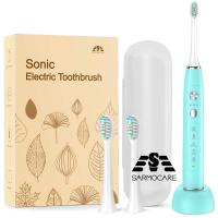 ✼☃ Sarmocare S700 Sonic Electric Toothbrush 15 Modes Whiten Teeth Rechargeable Waterproof Electronic Dental Brush Replacement Heads