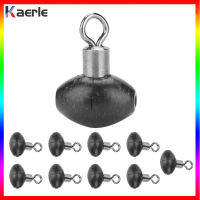 Kaerle อุปกรณ์ตกปลา10ชิ้น/แพ็ค,อุปกรณ์หมุนรอกลูกปัดเลื่อนการวิ่งสีดำ