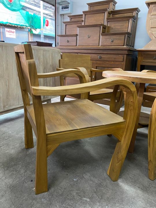 ประกอบแล้ว-ชุดเก้าอี้ไม้สัก-เก้าอี้นั่งทานกาแฟ-ชุด-3-4-5-ชิ้น-เก้าอี้สนาม-เก้าอี้วินเทจ-โต๊ะไม้สัก-ชุดรับแขกไม้สัก-สีสักทอง-wooden-coffee-table