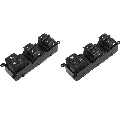 2X Car Front Left Drive Side Power Window Control Switch Button for Kia Rio (4Door) 2012-2015 93570-1W155