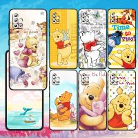 [On1ine 3C Digital} Disney Winnie The Pooh เคสโทรศัพท์สำหรับ Samsung A23 A50 A30 A73 A71 A53 A52 A51 A33 A32 A22 A03S A03 A02S A31 5G สีดำนุ่ม