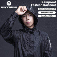 ROCKBROSขี่จักรยานกันน้ำแจ็กเก็ตผู้ชายระบายอากาศสะท้อนแสงเสื้อกันฝนแบบมีฮู๊ดกันน้ำสำหรับกีฬากลางแจ้งเสื้อกันลมยุโรปขนาด