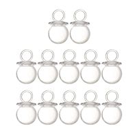 hotx【DT】 12 Pack Bottles - Pacifiers Shaped for Baby Shower Favors Decorations (Clear)