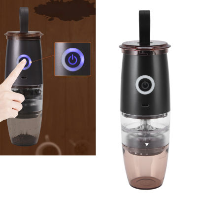 เครื่องบดกาแฟแบบพกพา 5 เกียร์มือหมุนมือหมุนเครื่องบดกาแฟ เครื่องมือ ที่ชาร์จ USB ในครัวเรือน