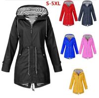 Fashion model shop 2023 Jaket Hujan Wanita Lengan Panjang Kalis Air Kalis Air Mendaki Kot Berjalan Kot Fesyen Jaket Lengan Hooded Windbreaker