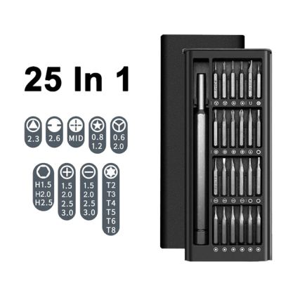 ❇ 25 In 1 Screwdriver Kit Magnetic Bits Phillips Torx Hex Precision DIY Dismountable Mini Tool Case For Smart Home PC Phone Repair