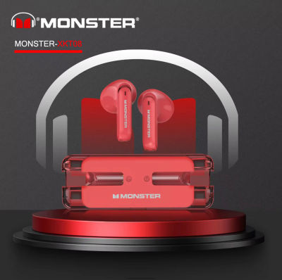 MonsterTWS XKT08 หูฟังบลูทูธไร้สาย BT5.3 Noise Cancelling  กันน้ำ เอชดีโทร เวลาแฝงต่ำ โหมดเกม เอชดีโทร HIFI เวลาการใช้งานอยู่ได้นาน