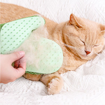 ถุงมือที่กำจัดขนขนสัตว์แบบ2 In 1อุปกรณ์กำจัดขนแมวสำหรับถุงมือแปรงนวดตัวเสื้อผ้าถุงมือแปรงนวดตัวถุงมือสุนัขสัตว์เลี้ยง