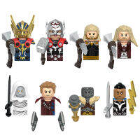 ใหม่ภาพยนตร์นิเมชั่นธอร์รักและฟ้าร้องบล็อก Minifigure รูปการกระทำการศึกษาสำหรับเด็กของเล่นอาคารบล็อกของขวัญ