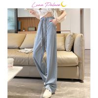 LUNA Sera Pant 5 สี สุภาพสตรี S-2XL กางเกงขากว้างเอวสูง กางเกงขายาวลําลอง ผ้าเรยอน ขากว้าง ลายสก๊อต แฟชั่นสําหรับสตรี