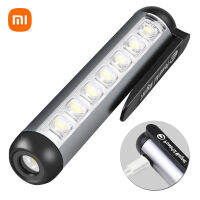 Xiaomi Flashlight 4 Lighting Mode Professional Medic Torch With Clip Magnet Work Flash Light USB Rechargeable Lantern Hand Light