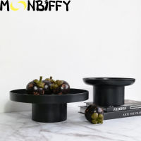 Solid Round Stand Tray Cake Dessert Fruit Bread Nut Cupcake Holder High Stand Plate Desktop Decor Baking Trays  Pans