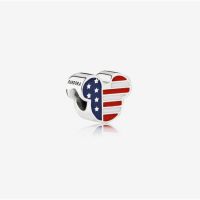 [พร้อมส่ง สินค้าแท้ ?] Pandora Disney Mickey USA Flag Charm