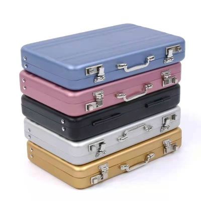 【CW】▦☃✤  Aluminum Storage Business ID Credit Card Holder Suitcase Bank 2023 New Jewelry Rectangle Organizer