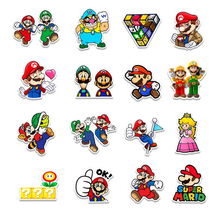 muya-50pcs-super-mario-bros-stickers-games-cartoon-graffiti-vinyl-stickers-for-laptop-waterproof-decal