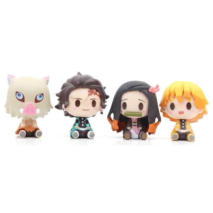 lt-sunshine123-bigsale-gt-โมเดลตุ๊กตา-สไตล์การ์ตูนอนิเมะ-demon-slayer-ของเล่นสำหรับเด็ก-4-ชิ้น