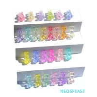 ☇❇☫ DIY Bracelet Accessories Multi Color Plated Acrylic Rabbit Beads Jewelry Making Departments Transparent Cute Animal Spacer 20pcs