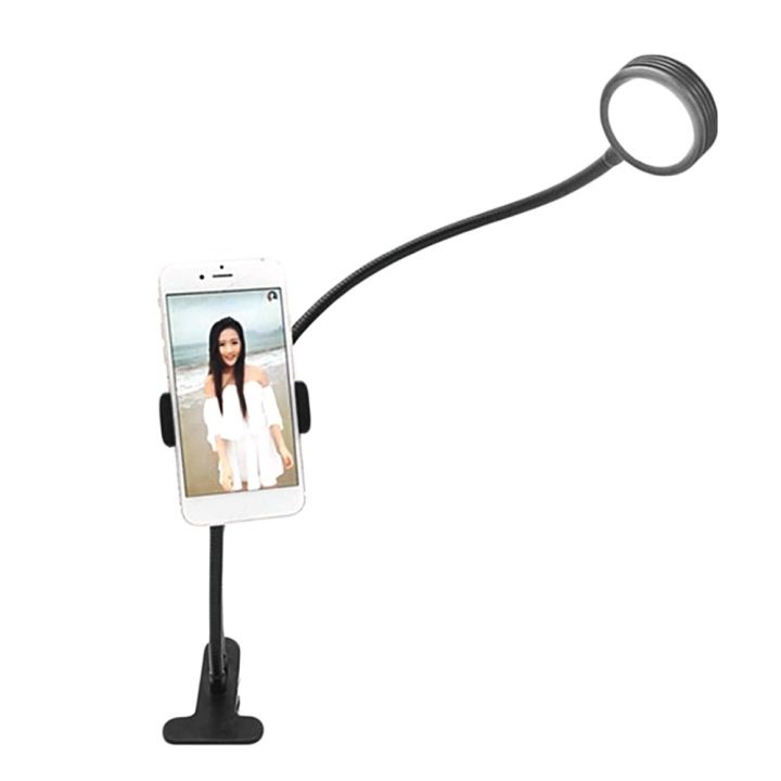 clip-on-selfie-ring-light-with-cell-phone-holder-for-live-stream-video-chat
