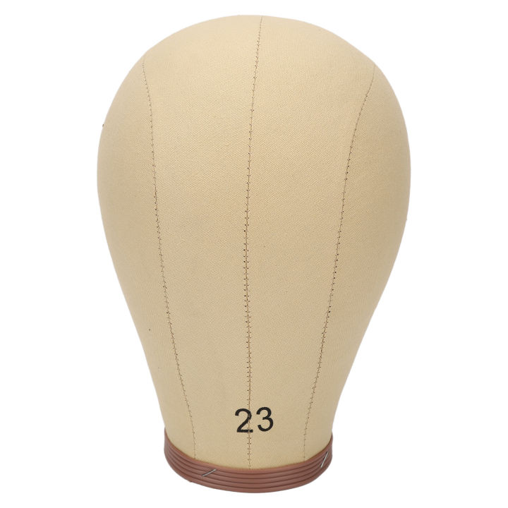 cork-canvas-block-head-c-t-shaped-needles-23in-canvas-mannequin-head-for-hairdressing