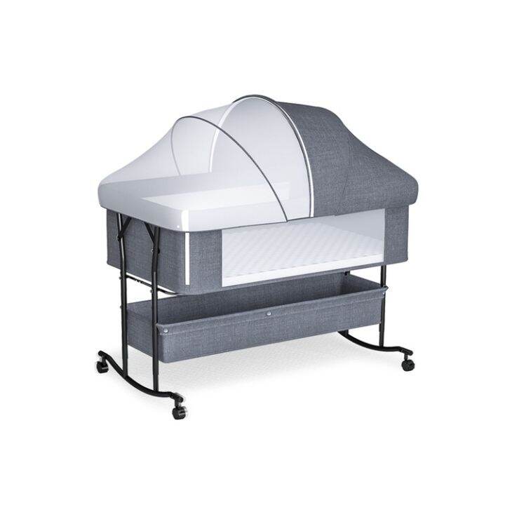 arod-multifunctional-foldable-crib-movable-portable-newborn-crib-newborn-crib-splicing-big-bed