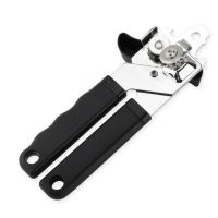Heavy Duty Iron Tin Can Opener Cutter Comfort Handle Grip Stainless Steel Kitchen Multi-Tool