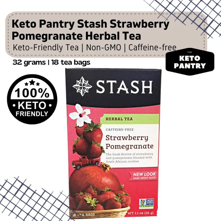 Stash Strawberry Pomegranate Herbal Tea KetoFriendly Lazada PH