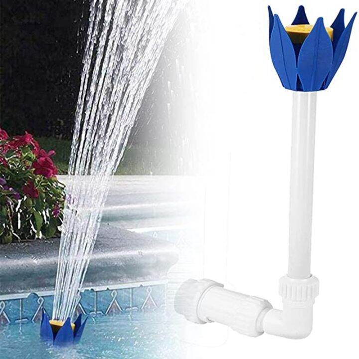 Pool Fountain Jet Adjustable Waterfall Pool Fountain Sprayer Lotus