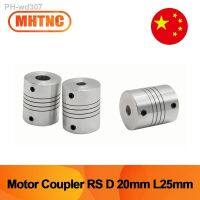 motor coupler RS20-25 Out diameter D20 length 25 inner hole 4-8mm RS flexible coupling connector for ball screw lead screw