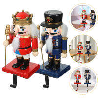 Hemoton 1 ชุดผู้ถือถุงน่องสำหรับ Mantel Nutcracker ถุงน่องแขวนโลหะชนบทตะขอถุงน่องคริสต์มาส