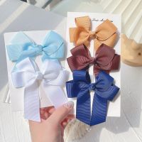 1ชิ้น3.6 สีทึบ Bowknot กิ๊ฟหนีบผมสำหรับสาวน่ารักคลาสสิก Bows เครื่องประดับศีรษะกิ๊บหนีบผมผมสำหรับเด็กอุปกรณ์เสริมของขวัญ