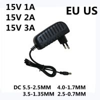 2A 1A คุณภาพดีที่สุด Ac/อะแดปเตอร์ DC DC 15 V 3A 0.5A 100-240V ตัวแปลง15 V โวลต์1000MA ชาร์จไฟพาวเวอร์ซัพพลาย EU US Plug