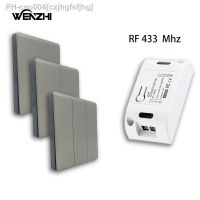 Smart Switch Light DIY Module Receiver 433 Mhz 86 Type Portable RF Wireless Relay Power Remote Control 220V Wall Panel Buttons