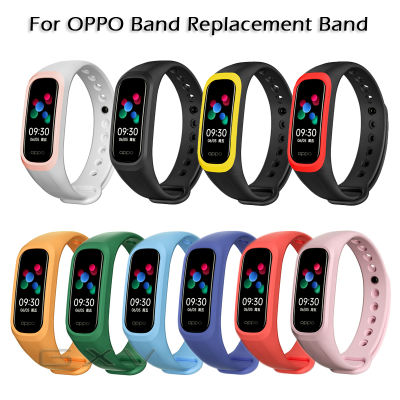 สำหรับ OPPO Band สายรัดซิลิโคนอ่อนเปลี่ยนนาฬิกาข้อมือแบบสปอร์ตสำหรับ OPPO นาฬิกาอุปกรณ์เสริม