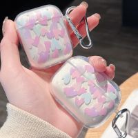 Love Heart Transparent TPU Cover For Apple Airpods Pro 1/2/3 Bluetooth Earphone Soft Protector Funda Case Anti-scratch Sleeve