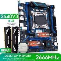 HUANANZHI QD4 X99 Motherboard with combo kit set XEON E5 2640 V3 16GB 2666MHz (2*8G) DDR4 Desktop Memory NVME NGFF USB 3.0