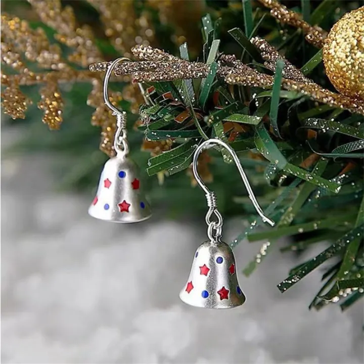 unique-christmas-earrings-silver-christmas-earrings-cute-ornament-earrings-sterling-silver-earrings-christmas-bell-earrings