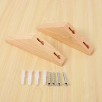 8Pcs Natural Wood Clothes Hanger Wall Mounted Coat Hook Decorative Key Holder Hat Scarf Handbag Storage Hanger Bathroom Rack