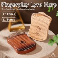 【YF】 17/21 Strings Fingerplay Lyre Thumb Musical Instrument With Tuning Kids