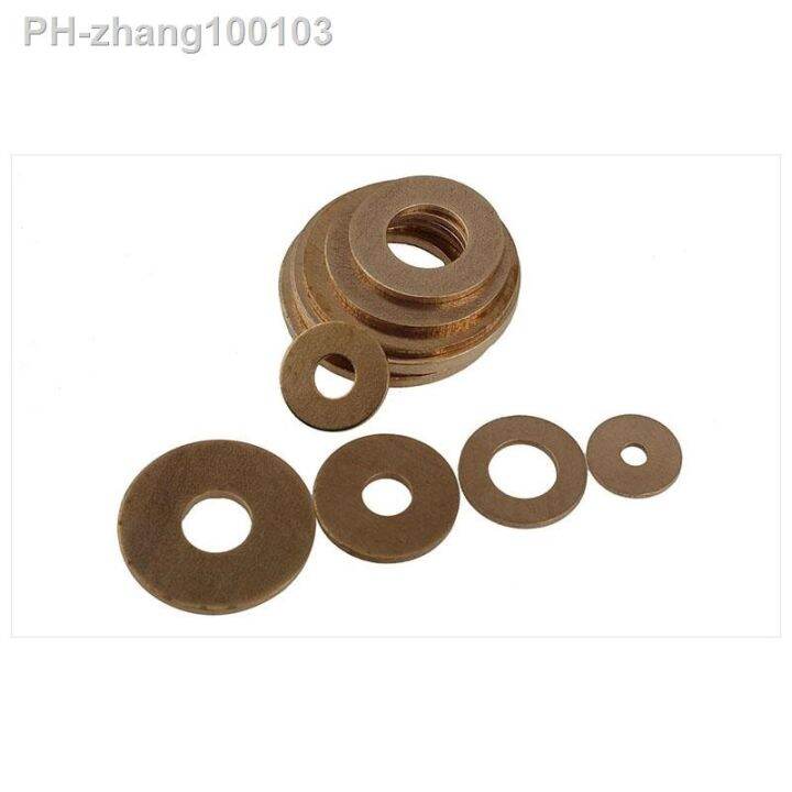 flat-washer-solid-brass-flat-washer-plain-gasket-pad-high-quality-copper-meson-pad-sheet-metal-collar-brass-flat-washer-gb97