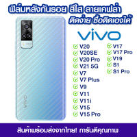 ฟิล์มหลัง vivo ฟิล์มหลัง กันรอย vivo ลายเคฟล่า สีใส ฟิล์มหลังเครื่อง VIVO V20/V20SE/V20Pro/V21 5g/V7/V7 Plus/V9/V11/V11i/V15/V15 Pro/V17/V17 Pro/V19/S1/S1 Pro