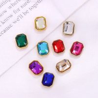 10Pcs 3D Classic Alloy Nail Art Decorations Rhinestone Square Crystal Diamonds Stone Jewelry 2020 New Strass Accessoires HOT